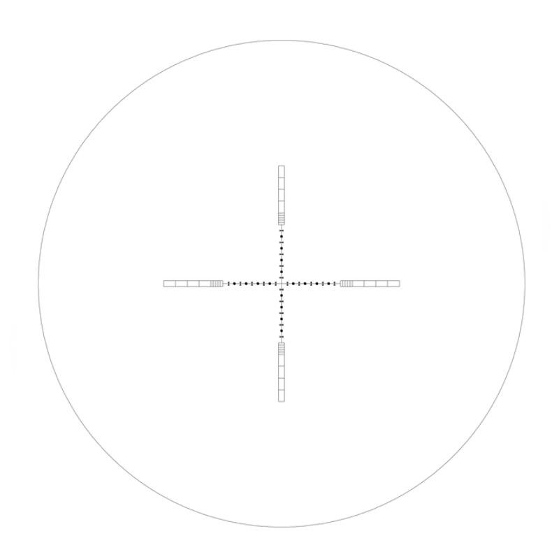 Reticule valiant 10x 1 2 mil dot